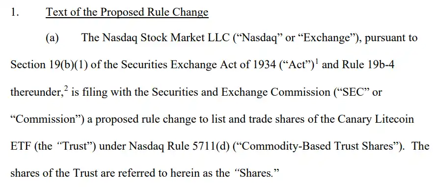 莱特币剑指下一个ETF，山寨ETF申请或因特朗普上台提速