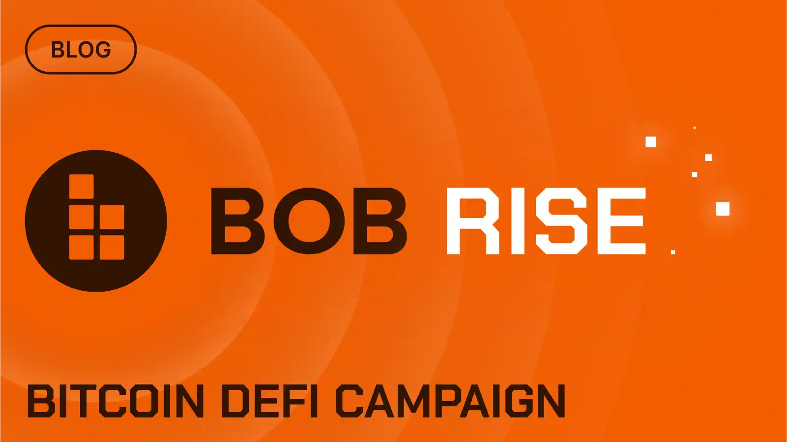 BOB宣布联合Optimism推出DeFi激励活动——BOB Rise