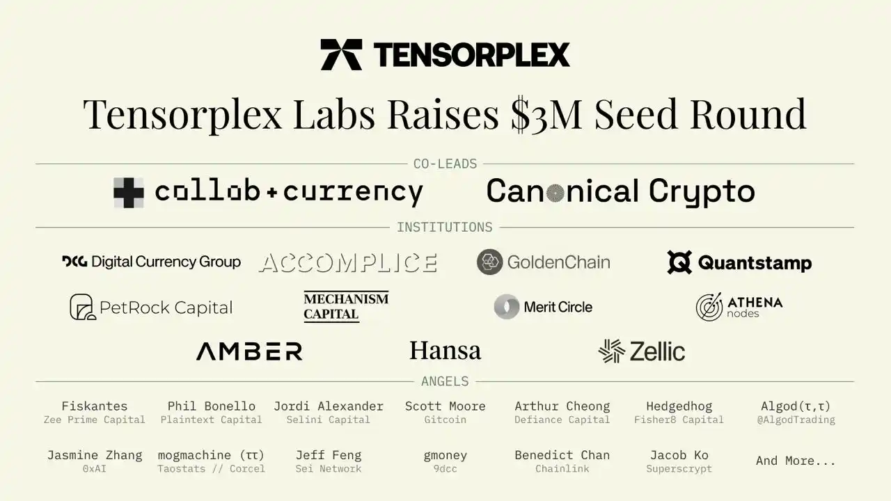 一天暴涨500%，读懂Yzi Labs投资的Tensorplex Labs？