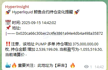 「Whale」 Huang Lincheng Increases PUMP Long Position by 375 Million, Total Position Reaches 131 Million U.S. Dollars 「Whale」 Huang Lincheng Increases PUMP Long Position by 375 Million, Total Position Reaches 131 Million U.S. Dollars