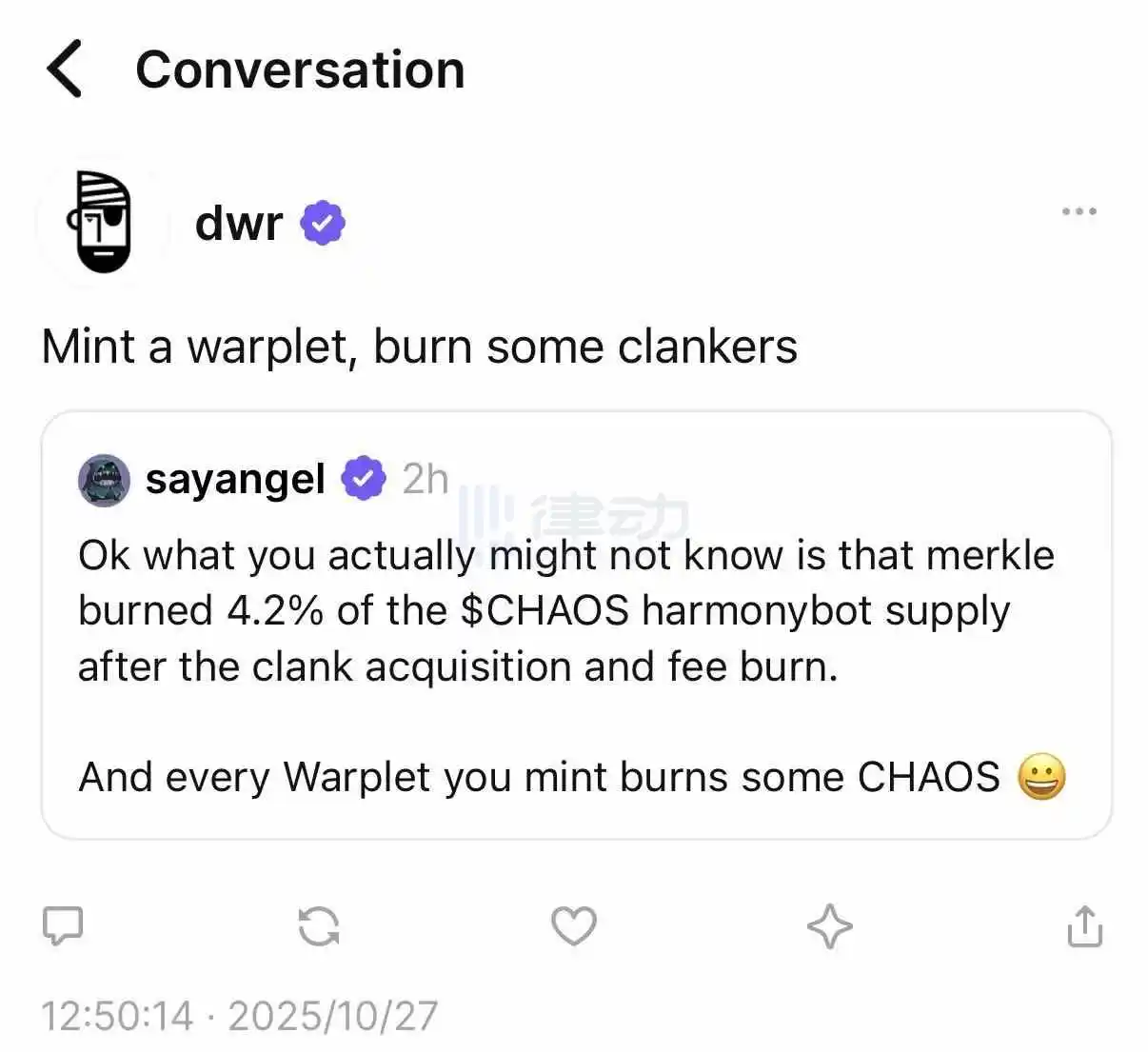 Farcaster Launches Custom Warplet NFT, Mints Utility Token CHAOS Surging 950% in 24 Hours Farcaster Launches Custom Warplet NFT, Mints Utility Token CHAOS Surging 950% in 24 Hours