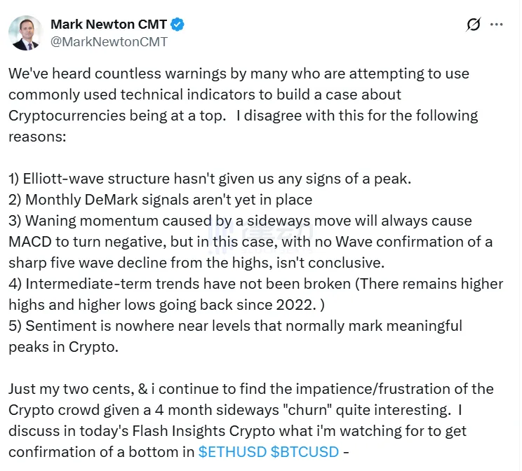 Tom Lee’s Fund Analyst: Disagrees with the “Market Has Peaked” Narrative Tom Lee’s Fund Analyst: Disagrees with the “Market Has Peaked” Narrative