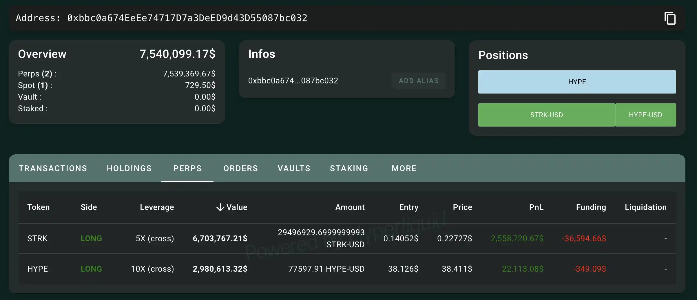 A certain smart money went long on STRK 3 days ago, with an unrealized profit of $2.5 million. A certain smart money went long on STRK 3 days ago, with an unrealized profit of $2.5 million.