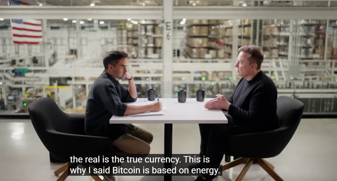 Musk Prophecy: The Future of Energy Will Be Hard Money, and Bitcoin Is Formed Based on Energy Musk Prophecy: The Future of Energy Will Be Hard Money, and Bitcoin Is Formed Based on Energy