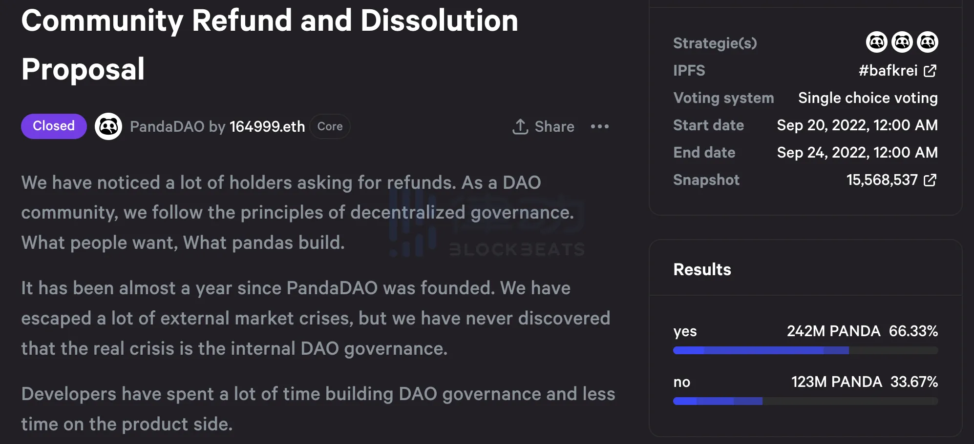 PandaDAO万字专访：DeWork最大DAO组织为何走向解散？