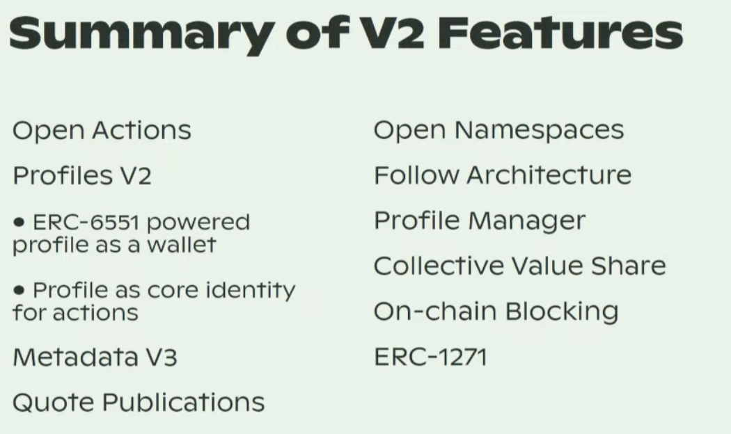 Lens Protocol发布V2版本，五大新功能一览