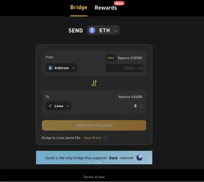 暗示潜在空投，如何交互L2跨链桥Owlto Finance？  第4张