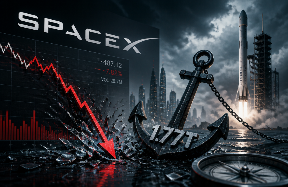 SpaceX 盘中破发，1.77 万亿美元估值开始换锚